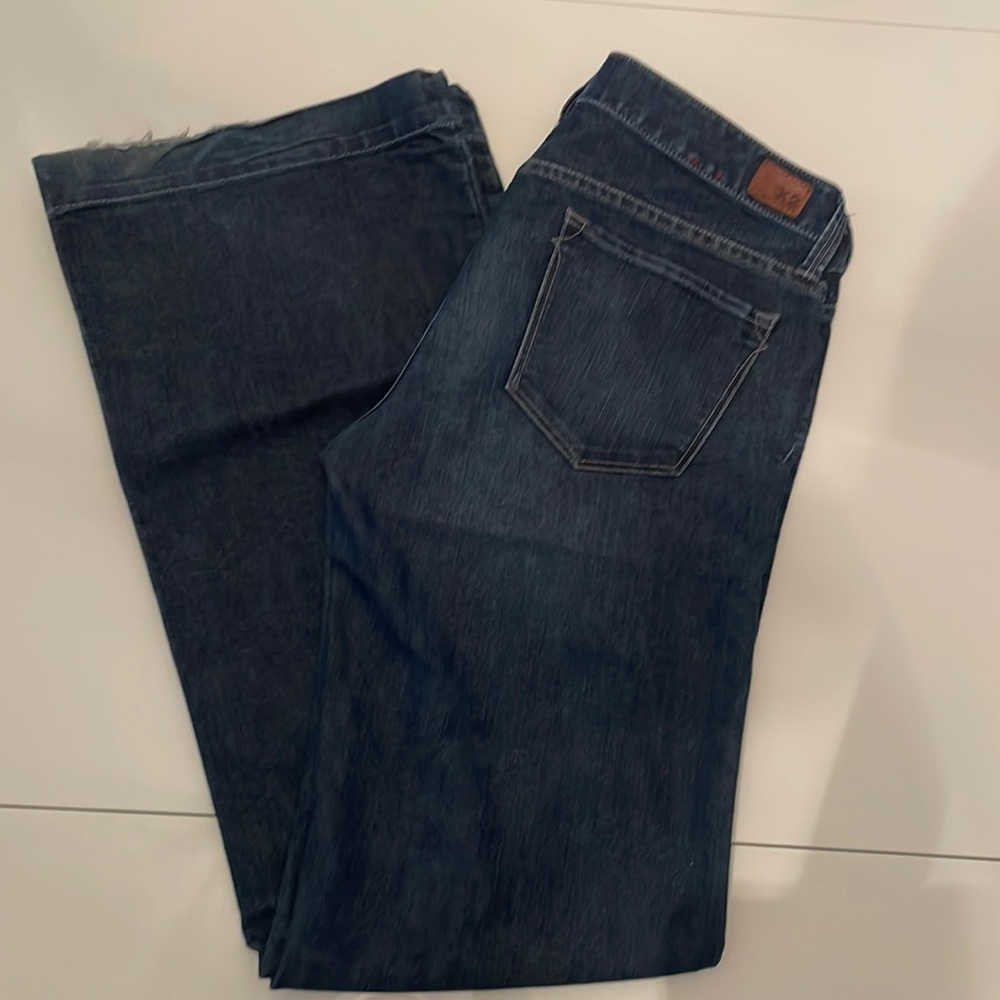 Women’s X2 wide leg jeans. Size 4. Dark blue Jean.